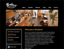 Tablet Screenshot of brothersrestaurant.net